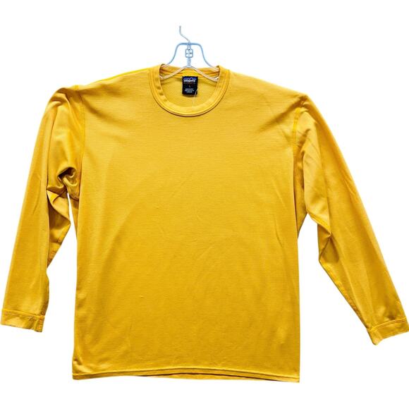 Vintage Patagonia Capilene Shirt Mens Large Long Sleeve Made USA Base Layer 90s - Picture 1 of 6